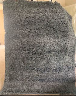 Ultra-Plush Charcoal Grey Shag Area Rug 5x8 – Great Condition