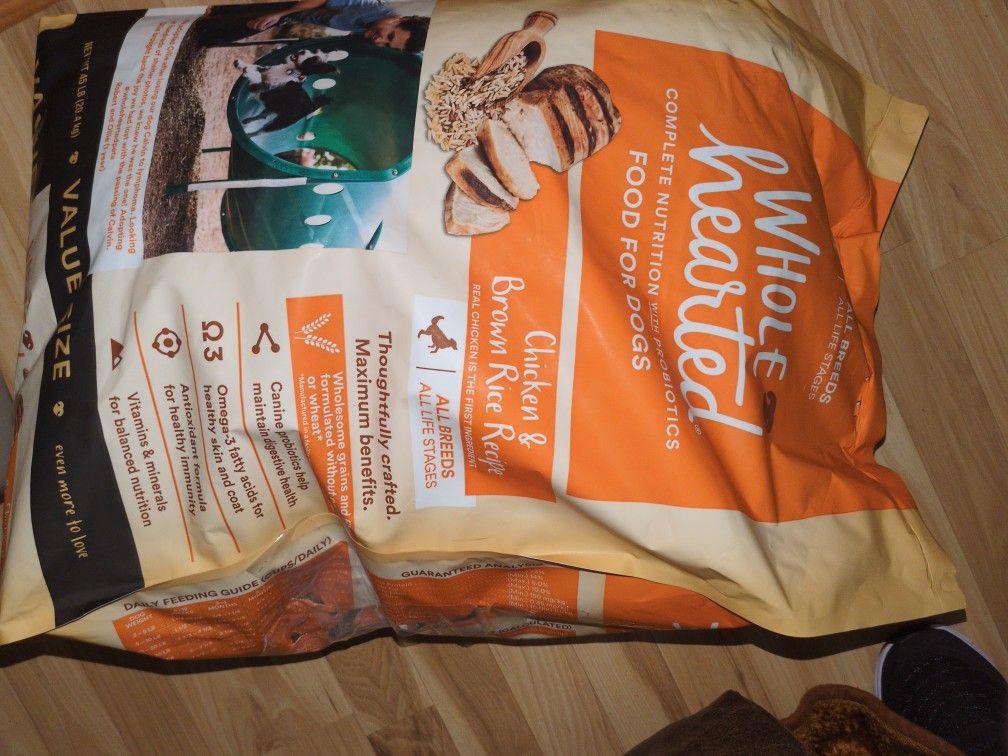 Whole. Hearted Chicken And Brown Rice Recipe For Dogs All Breeds All Stages Of Life