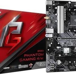 ASRock B550 Phantom Gaming 4/ac AM4 AMD B550 ATX AMD Motherboard