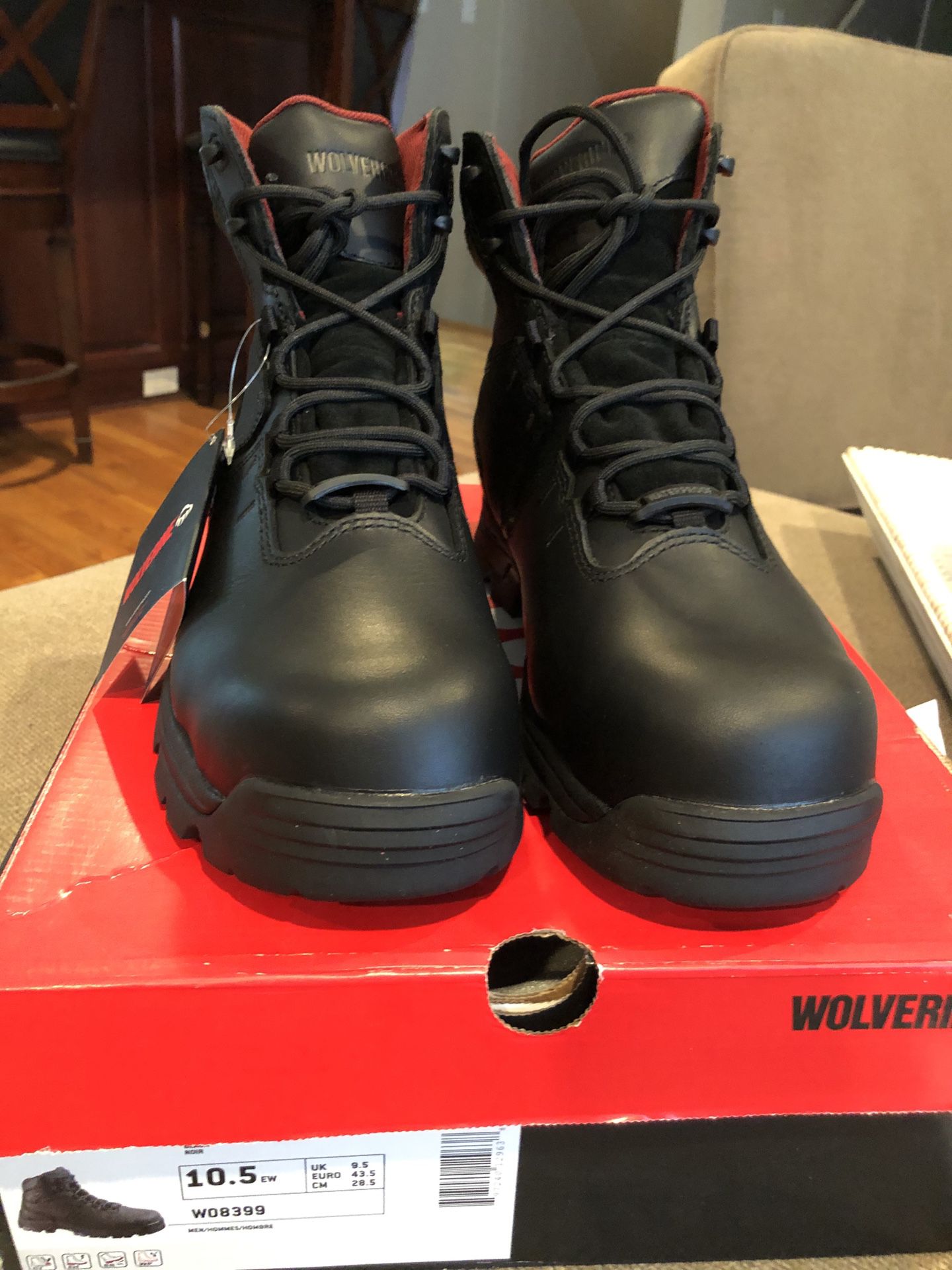 Black Waterproof work boots