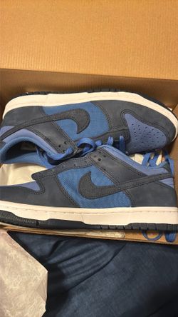 Comet blue/midnight navy-white Nike dunk lows