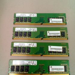 Samsung M378A1K43CB2-CRC 8GB 1Rx8 PC4-2400T-UA2-11 Desktop RAM (4)