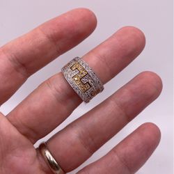 Diamond & Gold Fancy Ring (0.94 C.t) Certified!