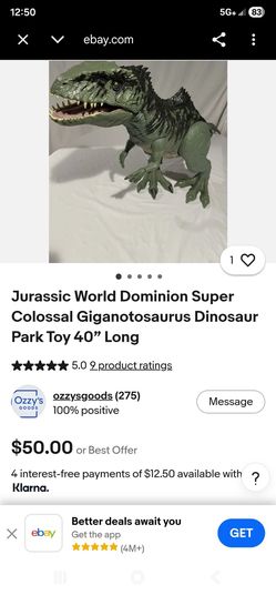 Jurassic world dominion colossal dinosaur 🦕 en perfectas conditiones