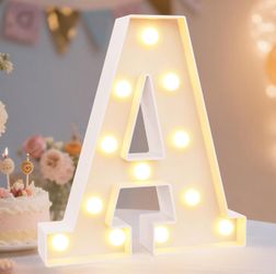Letter A Light Sign 