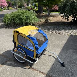 Double Child Bicycle Trailer