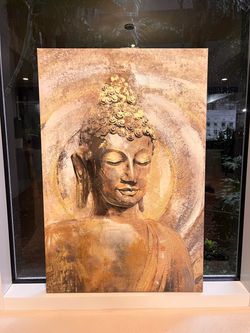 Buddha Canvas Painting 35.5”x23.5”