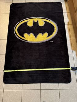 Batman logo rug