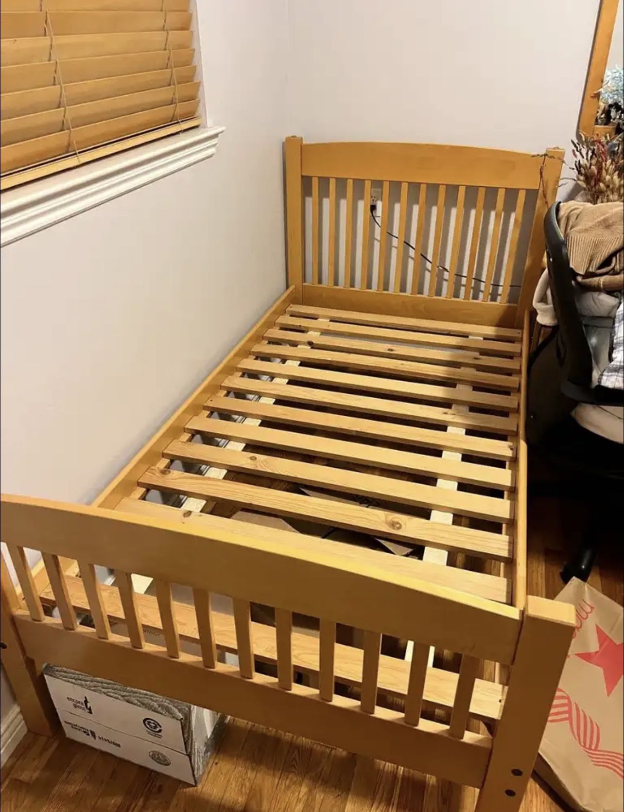 Solid Wood Twin Size Bed Frame
