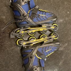 Schwinn’s adjustable inline skates size 5-8.   Worn once