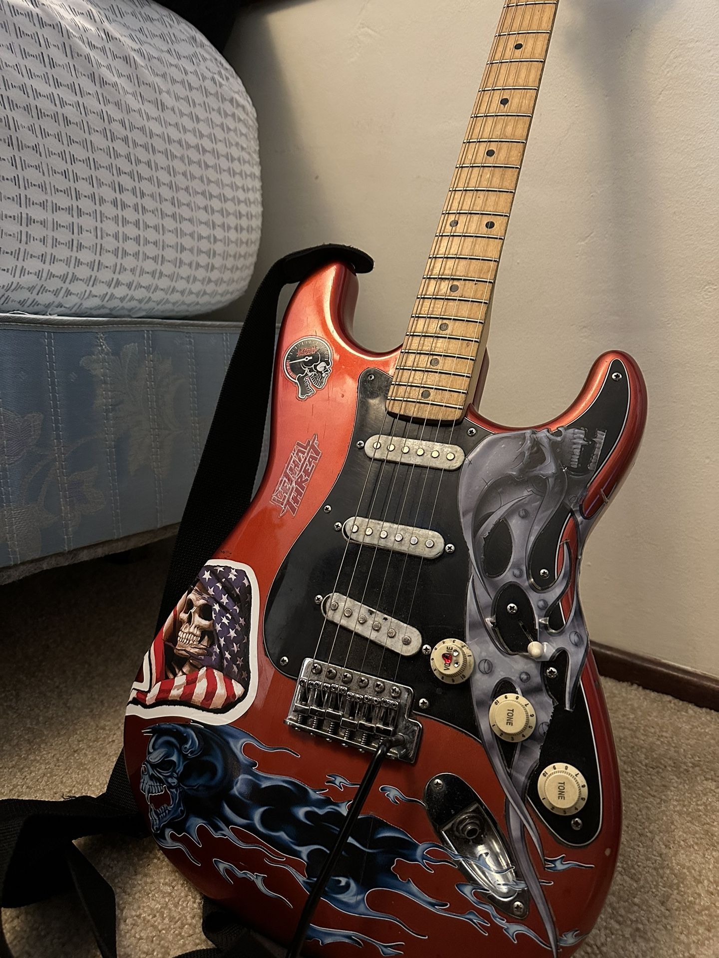 Fender Squire Stratocaster Electric Guitar Instrument