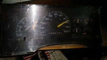 98 Chevy GMC dash cluster gauges