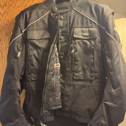 Cortech Motorcycle Armor Jacket Size Large