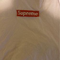 pink supreme t shirt