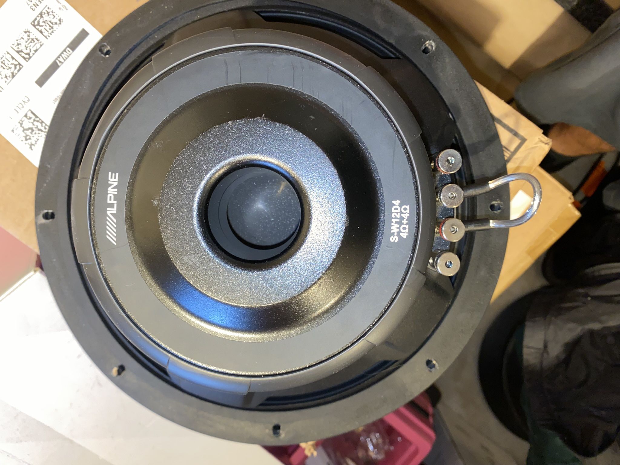 2- Alpine S-W12D4 12" ,Car Subwoofers 