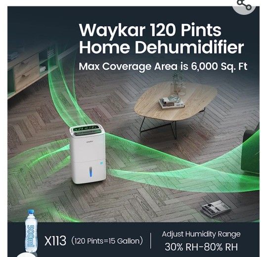 120 Pint Home Dehumidifier