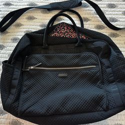   Vera Bradley Black Weekender Bag