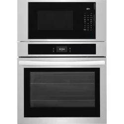 30 in. Electric Wall Oven with Built-In Microwave with Fan Convection in Stainless Steel