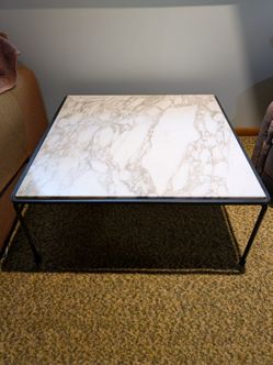 Mid Century Modern Solid Marble Coffee Table