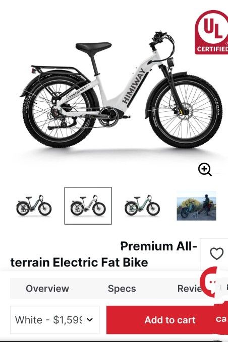 HEMIWAY Step Thru CRUISER Bike FAT TIRES- NEW!