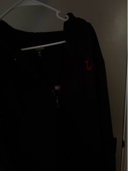 Black true religion hoodie