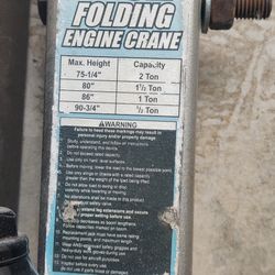 PITTSBURGH AUTOMOTIVE 2 Ton Capacity Foldable Shop Crane 