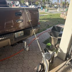 Penn senator lp  electric reel with aftco bent rod