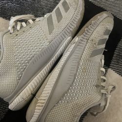 white adidas shoes Size 9