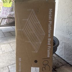 Full size metal bed frame