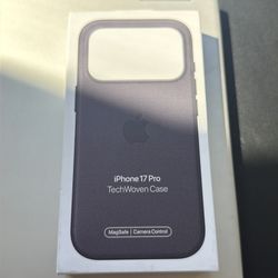 Apple TechWoven Case with MagSafe for iPhone 17 Pro – Blue – Brand New