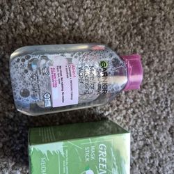 Micellar water and mask stick