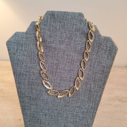 Gold Plated Necklace  .   Size  .  8"