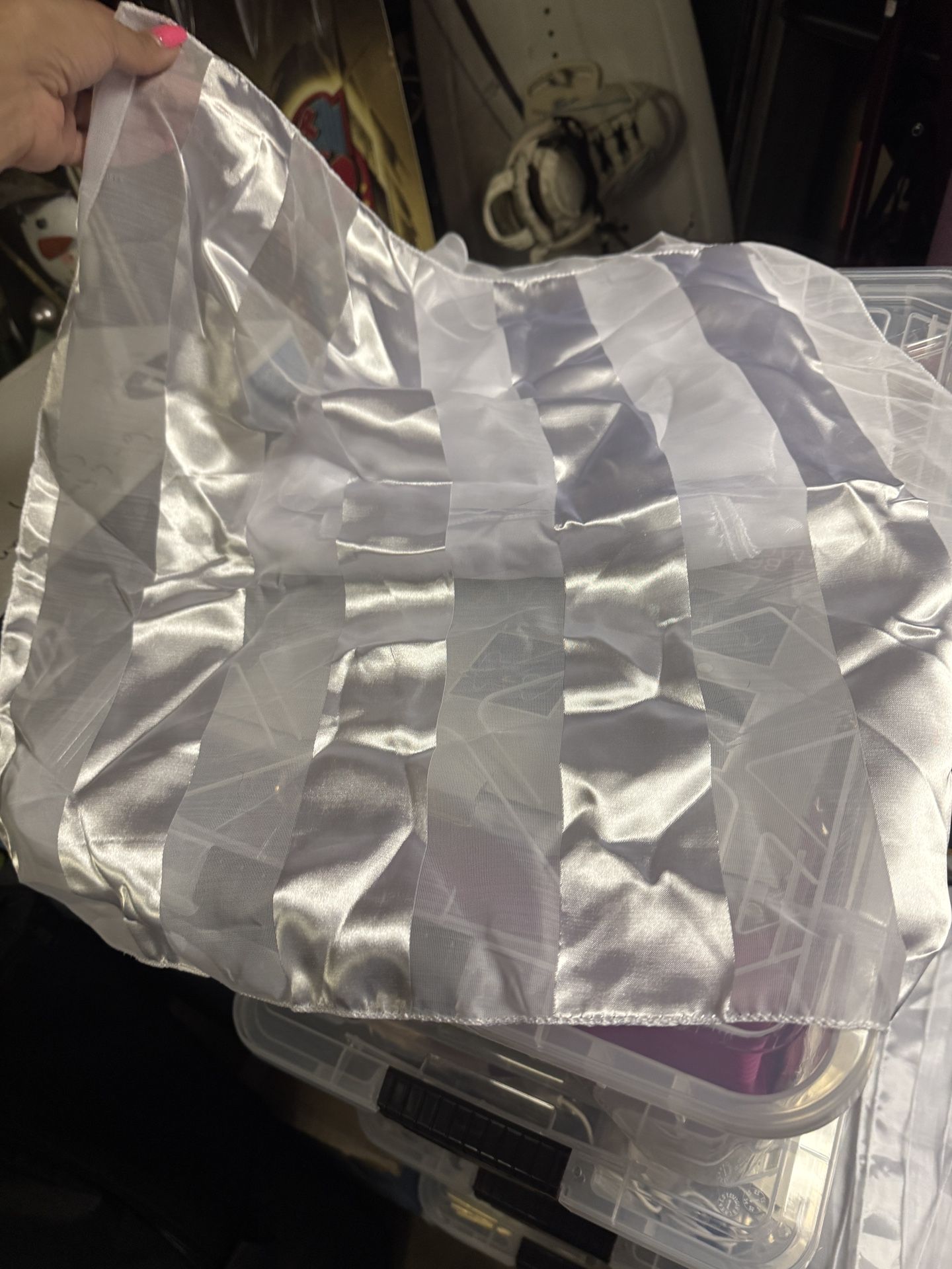 White Satin Napkins & Sashes