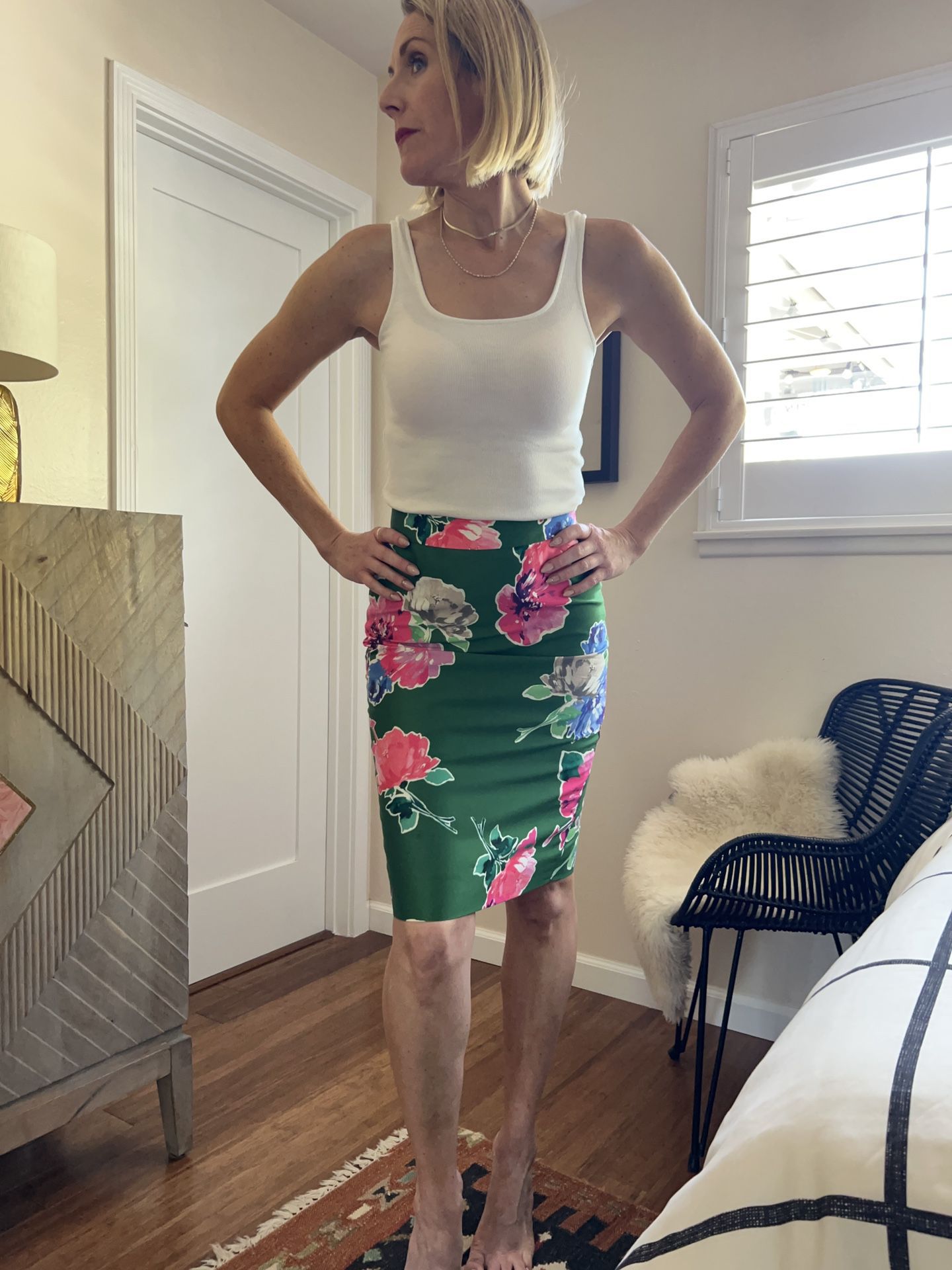 Kate Spade Pencil Floral Skirt