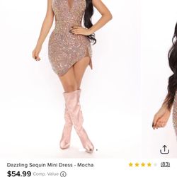 XL Sequin Mini Dress