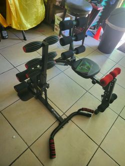 Deep squat machine and ab workout machine