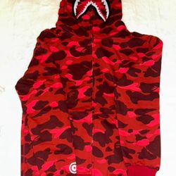 Bape Hoodie Red