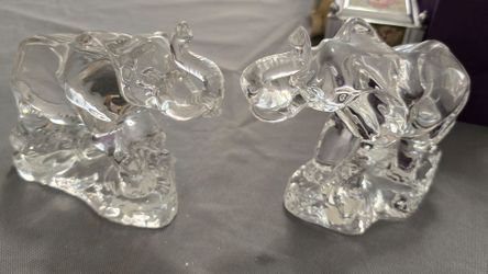 Lead Crystal Elephant Figurines – Wonders of the Wild Germany (Set of 2)
