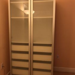 IKEA White   2 Doors Wardrobe, Closet, Organizer 