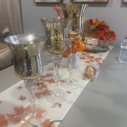 Glass Candle Holders