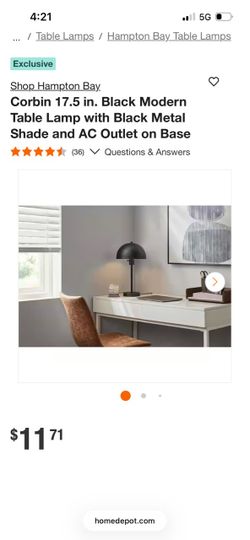 HAMPTON BAY LAMP π₯π‘