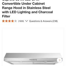 Vissani Caprelo 30” under Cabinet Range Hood