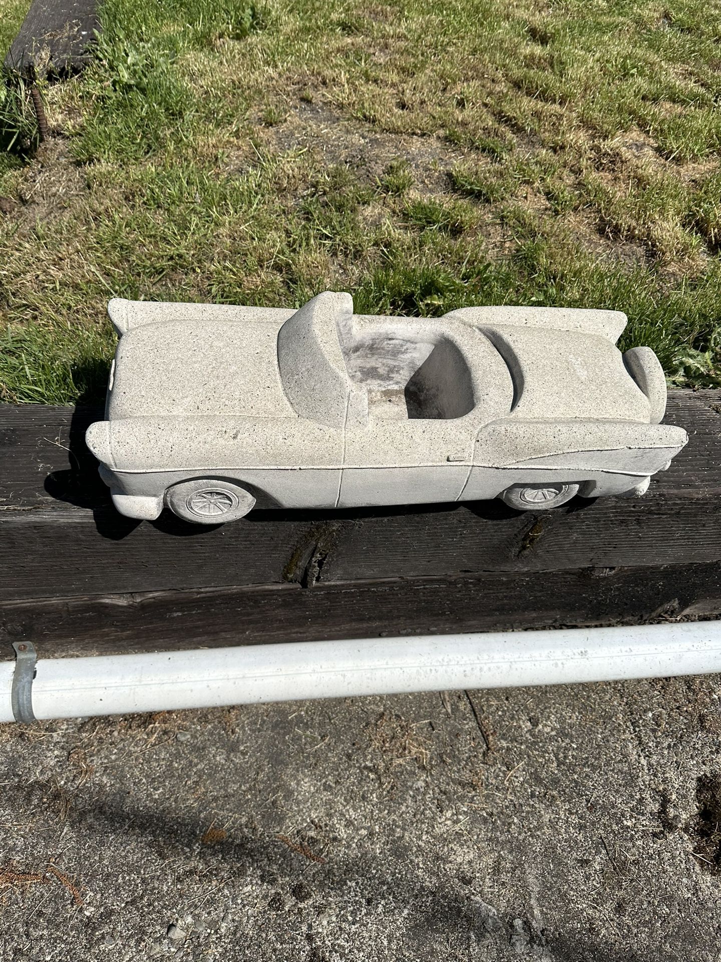 2ft Long Concrete Classic Car Plant Holder