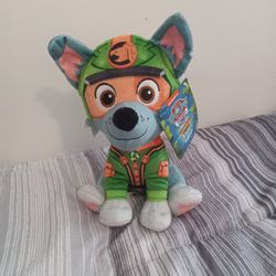 Paw Patrol Jungle Pups Stuffed Rocky Plush