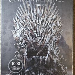 Game of Thrones Iron Throne Deluxe Puzzle 1000 Pieces 20”x 27” NEW IN SEALED BOX