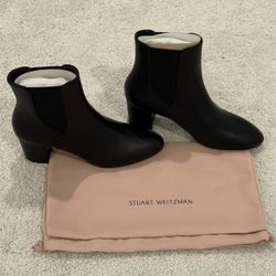 Stuart Weitzman Black Ankle Booties