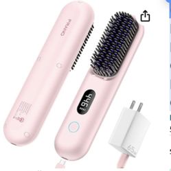 Cordless Hair Straightener Brush
