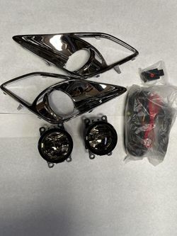 LA Zona Auto Parts 2013 to 2016 Scion FRS Fog Lights Bezel and Wire Harness Luz de Neblina