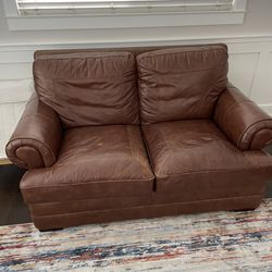 Leather Sofa & Loveseat Set