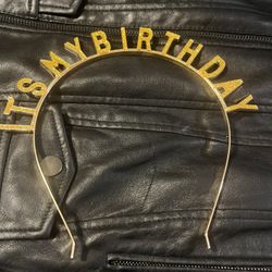 Gold Metal Headband ‘ITS MY BIRTHDAY’